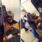 Pregnant-woman-standing-train-men-sitting