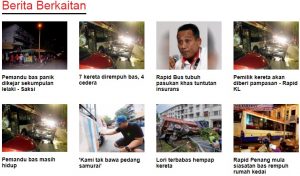pemandu bas rapid rempuh gerai burger